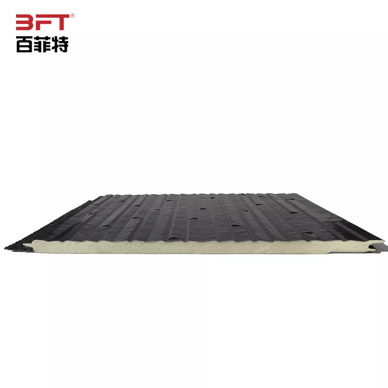 Black Metal Siding Panels